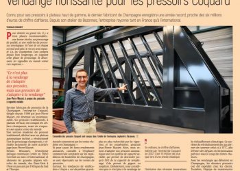 article L'Union Pressoirs Coquard Vendanges 2022